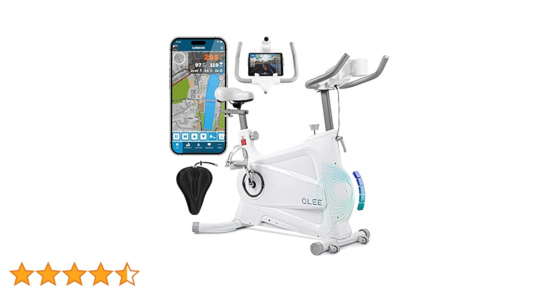 フィットネスバイク QLEE 第7世代 ZWIFT アプリ連動スピンバイク 白 Amazon.co.jp: QLEE 第7世代フィットネスバイク 【ZWIFT アプリ